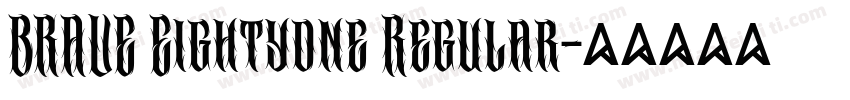 BRAVE Eightyone Regular字体转换